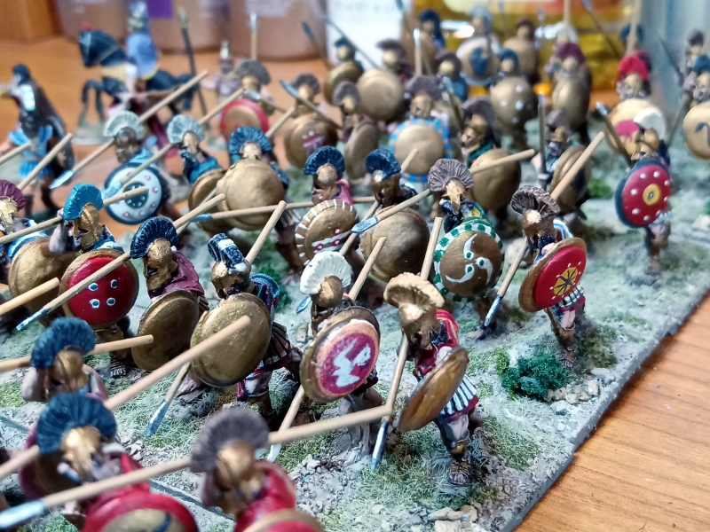 Hoplites on the painting desk