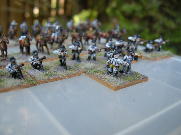 Dismounted Confederate Cavalry (Plank Road, 10mm)